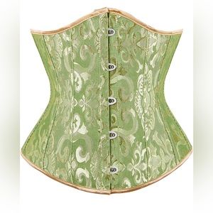 Alivila.Y Fashion Corset Womens Brocade Underbust Boned Bustier, Size Small